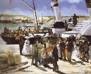 Edouard Manet The Departure of the folkestone Boat Spain oil painting artist